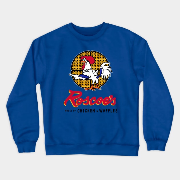 Roscoe;s House of Chicken Waffles Crewneck Sweatshirt by limdaebum